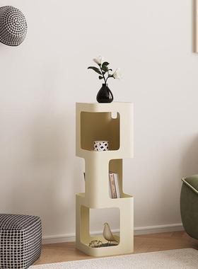 奶油风书架落地物创架客厅意铁艺小柜置63013子儿童书纳本收架卧