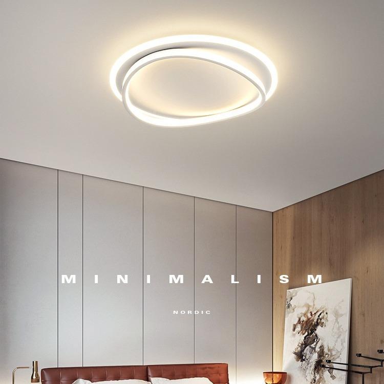 代约家用网现简红主卧灯极简餐厅室吸顶XWJ027卧灯创艺卧室灯圆形