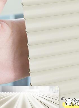 奶油S型百F9TJS89M叶窗免打孔色卫生间浴室防水房铝合金帘厨遮光