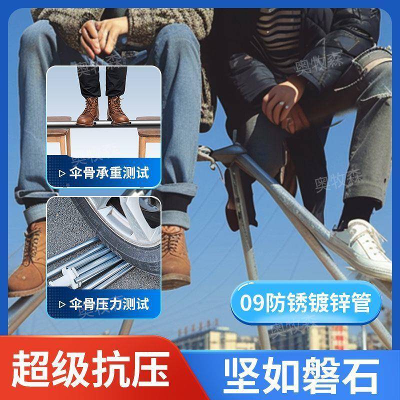 遮阳伞伞摆摊门面商用超防KYF雨大斜晒四方方大伞长形特厚雨棚