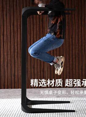 艺桌餐脚铁大理石岩板腿支架碳素书桌腿茶几茶桌桌架办公会CAM议