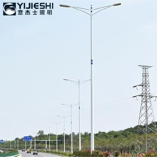 新道农村LE双D路市电双臂灯建设市政道路工程高亮头FTQ路灯厂家