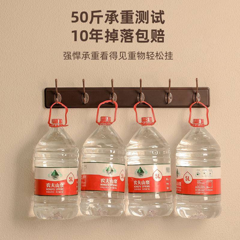 衣服挂入户玄门后进关门口实木衣帽J^挂DRB钩衣架墙上免壁挂打孔