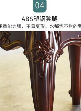 筝古钢琴凳人单欧式梳妆凳子美式54470化妆椅中式古典家用小方台