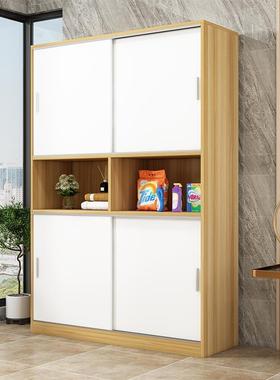 容量推拉门阳柜收大纳置物柜移门柜储物68015柜台实窗台柜木飘窗