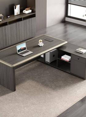 办公老11532板桌简约台现代总裁桌办具公室家广东轻奢经理大班主