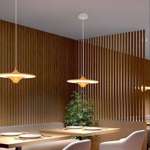 厅飞吊灯67新款轻奢餐简约现代大意气饭厅餐桌创极碟简吧台灯饰厂