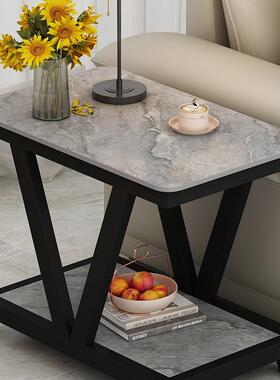 轻奢岩板沙发边几边柜侧边角几客网红小桌厅子小柜茶几迷你可99090移动