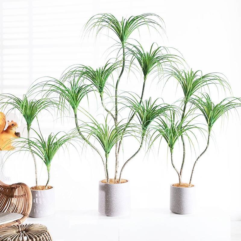 轻奢仿真绿植假植物仿真花千年木室内盆栽龙血树客厅装饰摆件落地