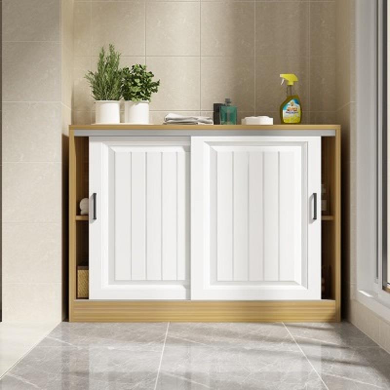 L7定欧式门移门飘窗储物CFQ置柜阳台柜制地柜矮柜推拉收纳物柜储