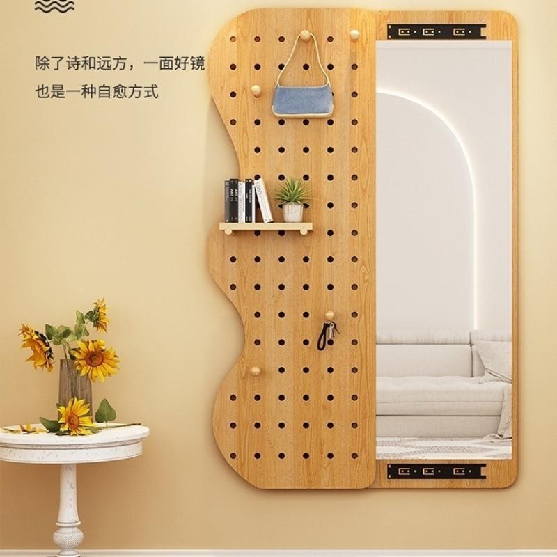 全隐形穿衣玄镜可关闭身镜家用隐藏式推挡拉镜子洞洞板遮关x7rzQh