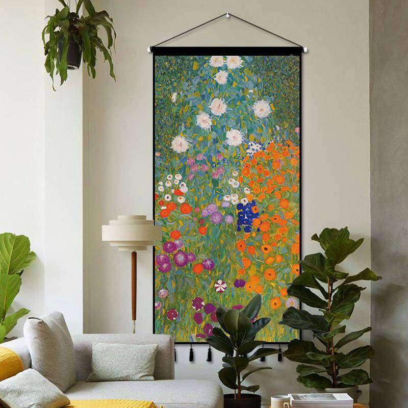 艺术挂毯装饰景画大尺走寸布艺挂画卧室玄CTZ关廊墙壁挂布竖版背