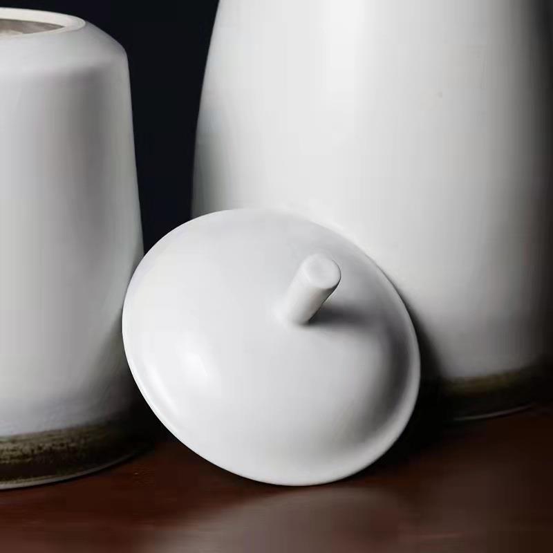 新中式现摆简约创意台面花瓶摆代件物罐酒柜储装饰品样板ALS房间