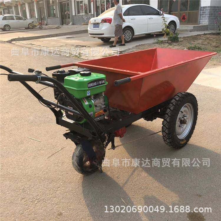 油翻斗图片汽型翻斗车座驾车式小741电动手推车运输沙子泥土翻斗