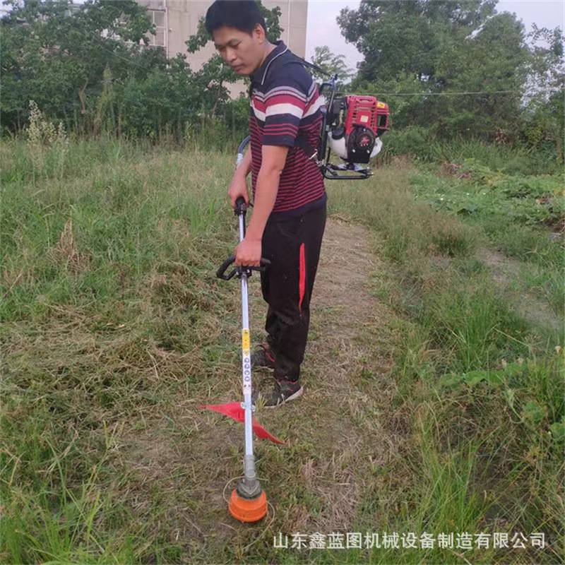 轻便侧挂式园林绿化汽油打草机 四冲程背负式菜园松土除草割灌机
