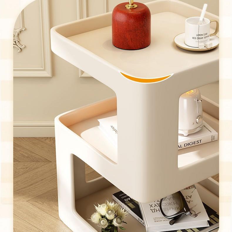 卧室床头柜几现简约茶轻奢创意床头DWF客厅网沙边柜红置物架角几