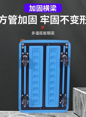 厚塑手推车便21184携板车运家吹用小推车拖车拉货车四轮塑料加平