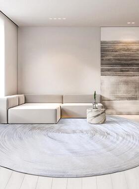 意高式简31705圆形机织地极毯客厅茶轻奢品质沙发几毯家用卧室床