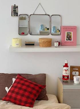 风复古折叠化室妆镜宿舍桌面携便式梳妆台子AL100577家镜用卧挂墙