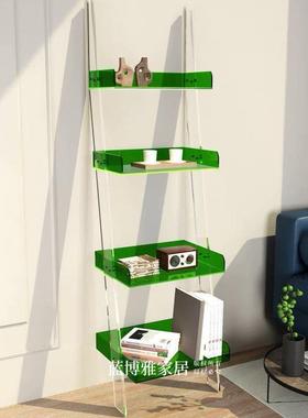 亚克置墙物力架多层收GVH纳书架杂志架客简约落地花架展示厅架靠