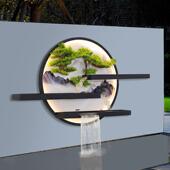 s%别外新中式 户防水DSZ室壁灯墅外影壁墙流水庭院景观灯花园水幕