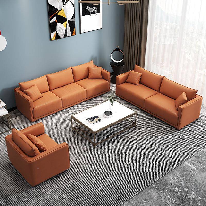 9C意式轻奢排科公技布沙发客直F77J9J6T厅小户型双三人位寓出租服