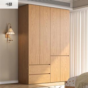 分段式N衣柜卧F室家用ZZY一门到顶原木色代简约小户现型E成品大衣