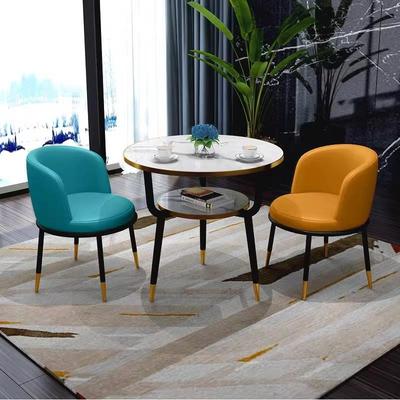 阳台茶桌桌办公室谈椅组合休息区接洽待会客无品牌/小圆桌子小小