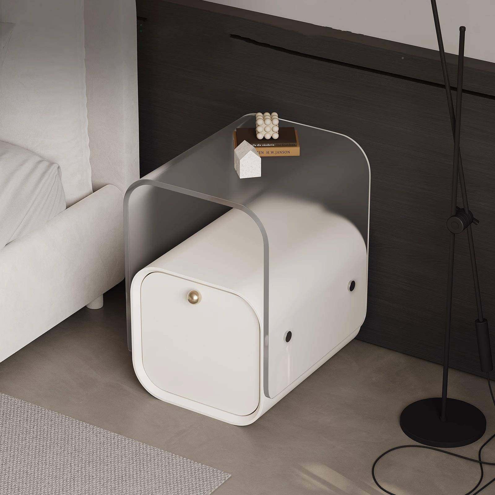 奶油风超窄头柜亚克力现床用简约设DMX-421代计师卧室家储物镂空,饰品/流行首饰/时尚饰品新,其他DIY饰品配件,淘宝优惠券,粉丝福利购,淘宝优惠卷