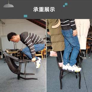 阳台休闲小桌椅藤椅三件套家用藤编茶桌椅组合户外庭院一桌二椅