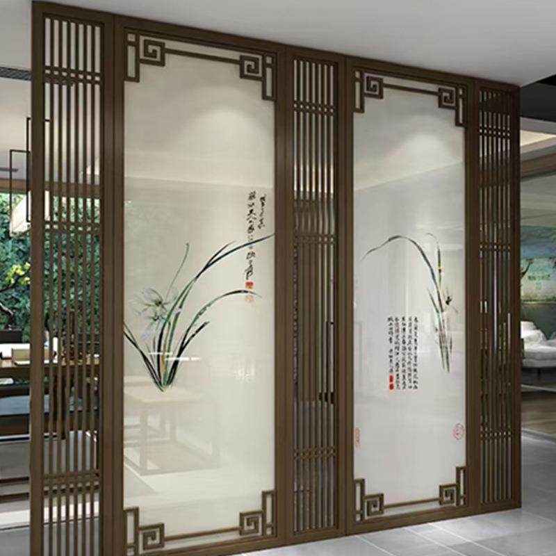 新中式简风玄屏风约隔断无品牌/客厅镂空格关栅,基础建材,屏风,淘宝优惠券,粉丝福利购,淘宝优惠卷