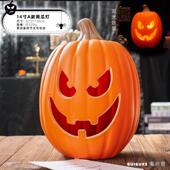 14寸万圣节发光镂空南瓜灯窗挂件商置场橱场摆景布装 861饰道具
