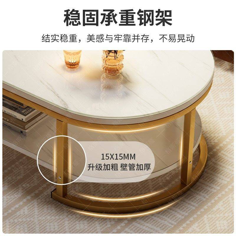 茶几客厅家用小户型简易喝茶桌子现代简约出租屋钢化玻璃沙发边几