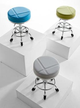 凳理发椅子旋27256转升店降甲圆凳美发大工凳滑轮美凳子院剪发