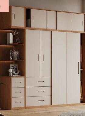 卧全实木14658推拉衣柜卧橡木日式衣橱现代简约室原木风室物实木