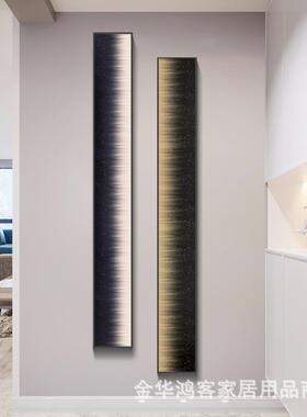 高端极玄关饰画画竖34125版现代简约走廊客厅挂轻奢卫生间窄床装