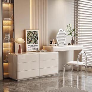 七号化柜公寓奶油风梳简妆台2025新款卧室约现代收纳柜708xx妆桌