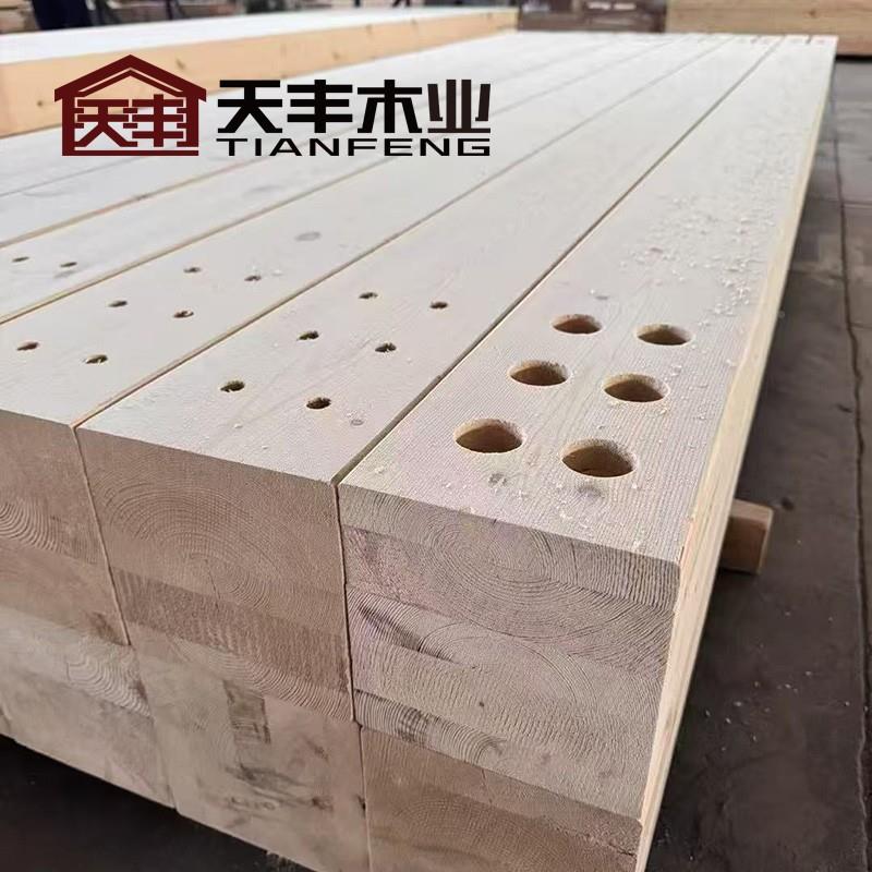 CLT子正交胶合木松弧形胶合梁木花旗松樟松胶合木胶合木木方厂家