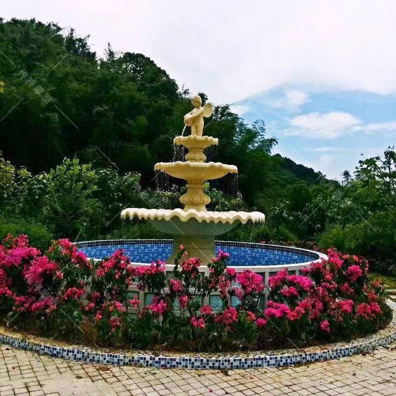 厂家砂岩欧式喷泉水景石雕
