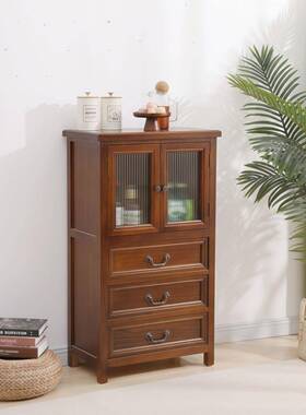 实PFS60188木带门斗柜古餐边多柜一体中纳式复客厅餐厅靠墙收柜功