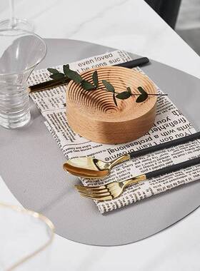 中古样板房奶间西式餐具套装灰展厅装饰餐72056桌餐油盘摆风台摆