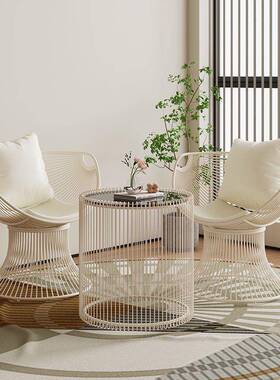 阳台闲轻奢桌椅简沙发椅家用茶几三件59001套网红组约一桌庭院休