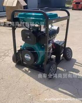 186柴油4寸自吸泵农灌溉DN用100抽水泵移动涝方81476便应抽急排水