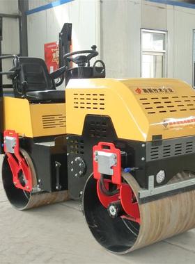小型双钢轮单驱振石动压实机3吨路机压碾压管78915道砂草坪压小平