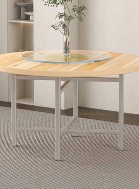 餐桌用小家户折叠圆形桌子商用旋型转盘圆68521圆桌面酒店饭店实