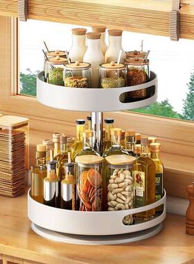 厨房料架dEXs5ZBk可旋转新装款多调酱层转角台面可油盐醋各种杂物