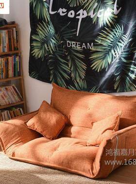 懒人沙发网款榻榻米上卧室双人出QJM小户型可折叠租房日红式地床