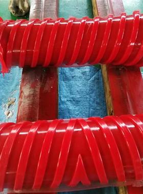 矿用酯聚氨酯托长辊使用寿命67461滚轴棍轴聚氨托辊