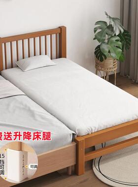 胡婴桃儿童床婴儿床纯木儿床男孩女孩榉木床单人床儿童拼木93985接实床