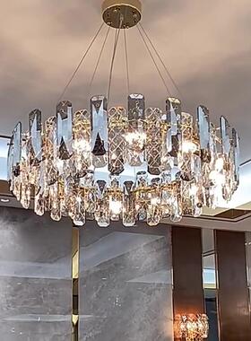 轻奢晶客厅水后吊灯奢华简约代大气餐厅卧室灯现2025新款网94532